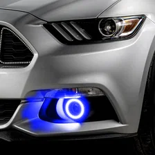 2015-2017 Ford Mustang Dynamic ColorSHIFT RGB+A Projector Fog Halo Kit- Surface Mount image 3