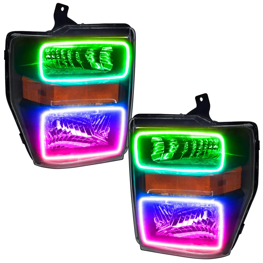 2008-2010 Ford F250/350 LED HL - Black