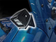 Jeep JK Lower Windshield Mount Brackets + Lights Combo image 2