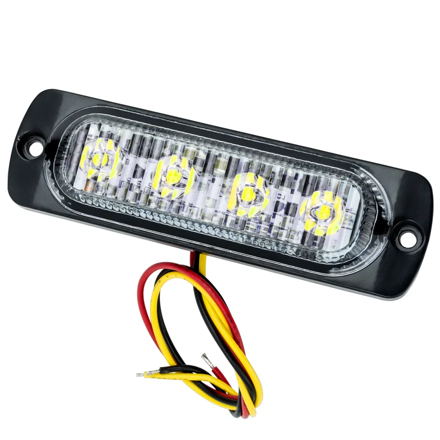 6 LED Dual Color Slim Strobe