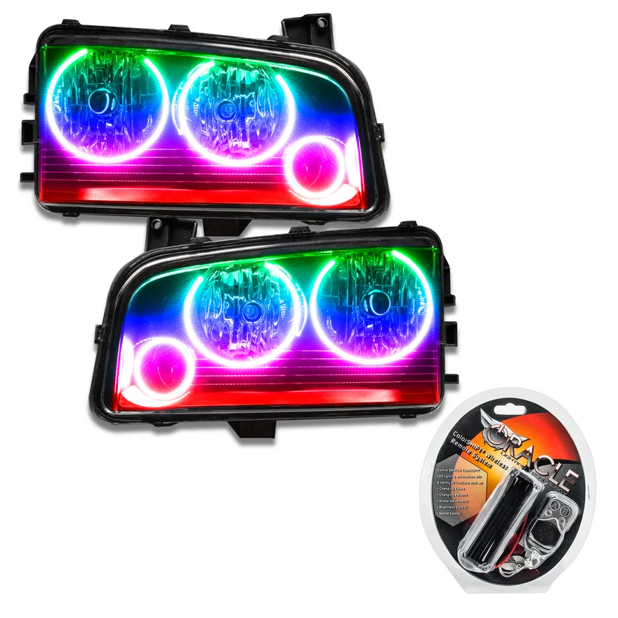 2005-2010 Dodge Charger SMD HL (Non-HID) - Triple Halo