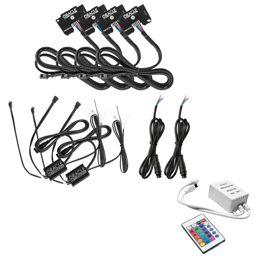 Jeep Wrangler JL/Gladiator JT ColorSHIFT RGB+W Headlight DRL Kit - w/SIM Cont.