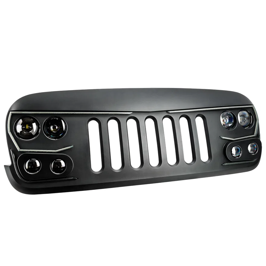 5817-504 Front Center Upper ORACLE Lighting VECTOR Series Full LED Grill- Jeep Wrangler JK