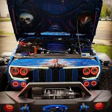 VECTOR Grille Surface Mount LED Halo Kit for Jeep JK/JL/JT - ColorSHIFT LED image 13