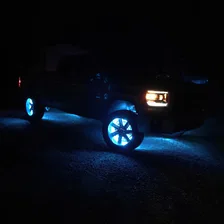 LED Illuminated Wheel Rings - Double LED - Blue image 10