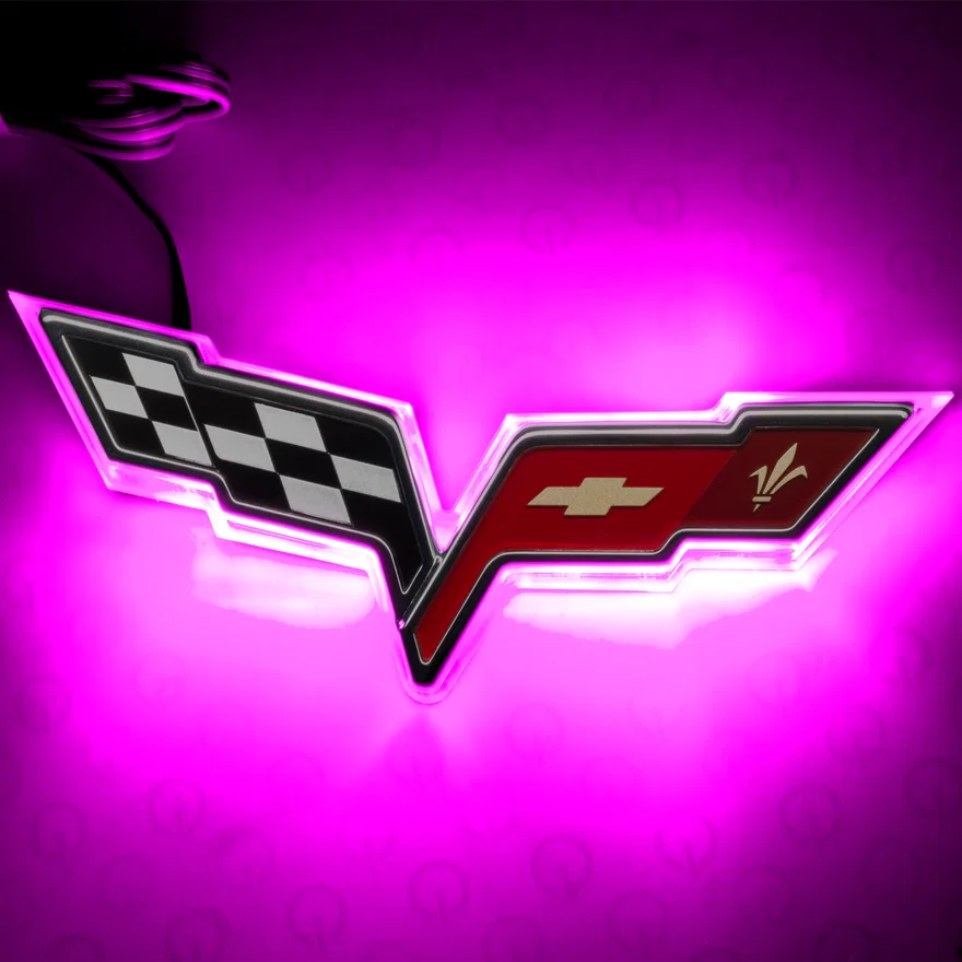 Rear Chevy Corvette C6 Illuminated Emblem