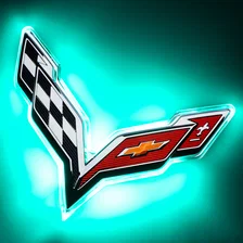 Corvette C7 Rear Illuminated Emblem - Dual Intensity image 1