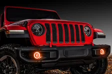 Jeep Wrangler JL/Gladiator JT LED Surface Mount Fog Light Halo Kit image 9
