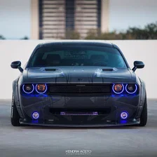 2008-2014 Dodge Challenger ORACLE Dynamic ColorSHIFT Headlight Halo Kit - Surface Mount image 7