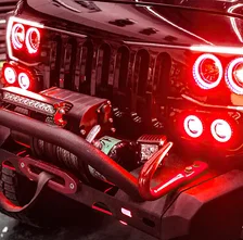 VECTOR Grille Surface Mount LED Halo Kit for Jeep JK/JL/JT - ColorSHIFT LED image 4