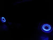 LED Illuminated Wheel Rings - Double LED - Blue image 12