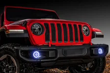 Jeep Wrangler JL/Gladiator JT LED Surface Mount Fog Light Halo Kit image 5