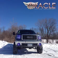 GMC Sierra 2007-2013 ORACLE LED Halo Kit (New Square Ring Design) image 2