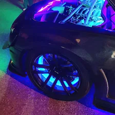 LED Illuminated Wheel Rings - Double LED - Blue image 27