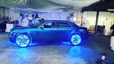 LED Illuminated Wheel Rings - Double LED - Blue image 2