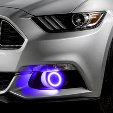 2015-2017 Ford Mustang Dynamic ColorSHIFT RGB+A Projector Fog Halo Kit- Surface Mount image 8