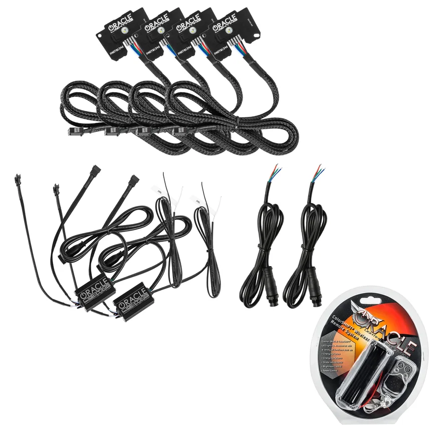 Jeep Wrangler JL/Gladiator JT ColorSHIFT RGB+W Headlight DRL Kit - w/RF Cont.