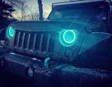7 in. High Powered LED Headlights, Black Bezel, Dynamic ColorSHIFT image 20