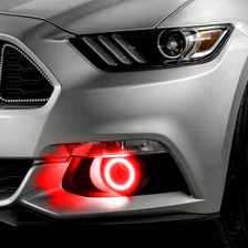 2015-2017 Ford Mustang Dynamic ColorSHIFT RGB+A Projector Fog Halo Kit- Surface Mount image 4