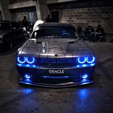 2008-2014 Dodge Challenger Dynamic ColorSHIFT Surface Mount Headlight & Fog Light Halo Kit - COMBO image 13