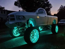 LED Illuminated Wheel Rings - Aqua image 3
