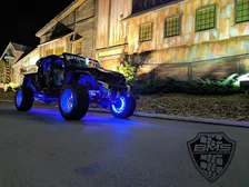 LED Illuminated Wheel Rings - Double LED - Blue image 3