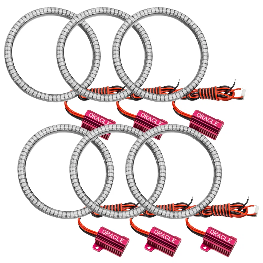 Ultima GTR ORACLE LED Waterproof Tail Light Halo Kit - 6 Rings