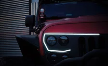 5817-504 Front Center Upper ORACLE Lighting VECTOR Series Full LED Grill- Jeep Wrangler JK image 15