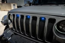 Pre-Runner Style Blue LED Grill Kit for Jeep Wrangler image 1