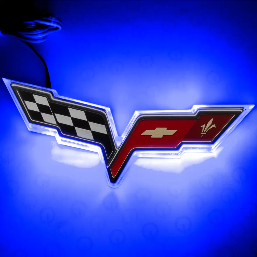 Chevy Corvette C6 Illuminated Emblem Rear Dual Intensity