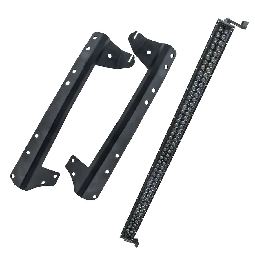 Jeep JK Upper Windshield Brackets + Light Combo