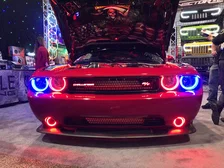 2008-2014 Dodge Challenger ORACLE Dynamic ColorSHIFT Headlight Halo Kit - Surface Mount image 9