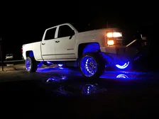 LED Illuminated Wheel Rings - Double LED - Blue image 18