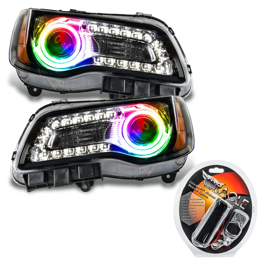 2011-2014 Chrysler 300C SMD HL - Black - NON HID