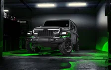 Front Center Upper Grille / Hood Scoop / Bumper Cover Kit for Jeep image 24