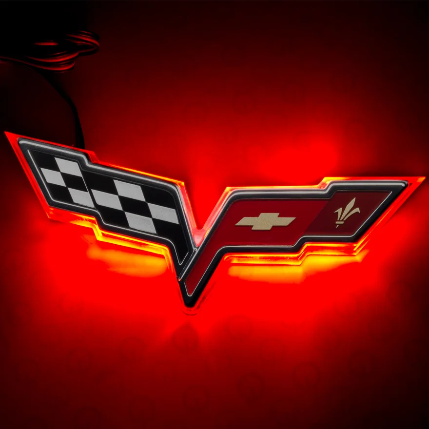 Rear Chevy Corvette C6 Illuminated Emblem