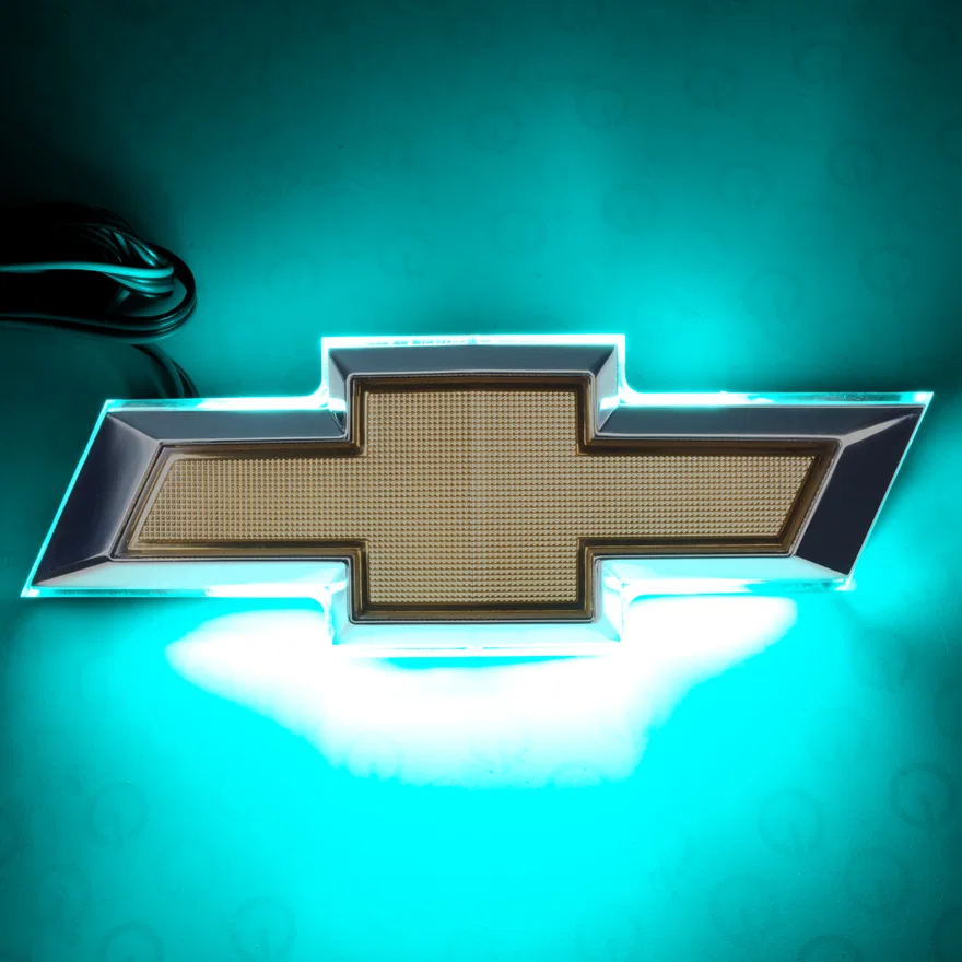 Illuminated Bowtie Rear Aqua for Chevrolet Camaro