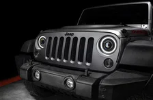 Oculus 7 inch Bi-LED Projector Headlights for Jeep Wrangler JK image 3