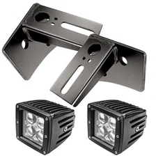 Jeep JK Lower Windshield Mount Brackets + Lights Combo image 1
