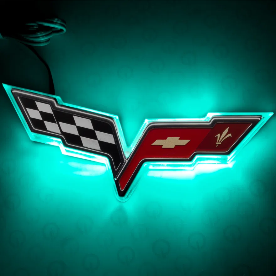 Rear Chevy Corvette C6 Illuminated Emblem