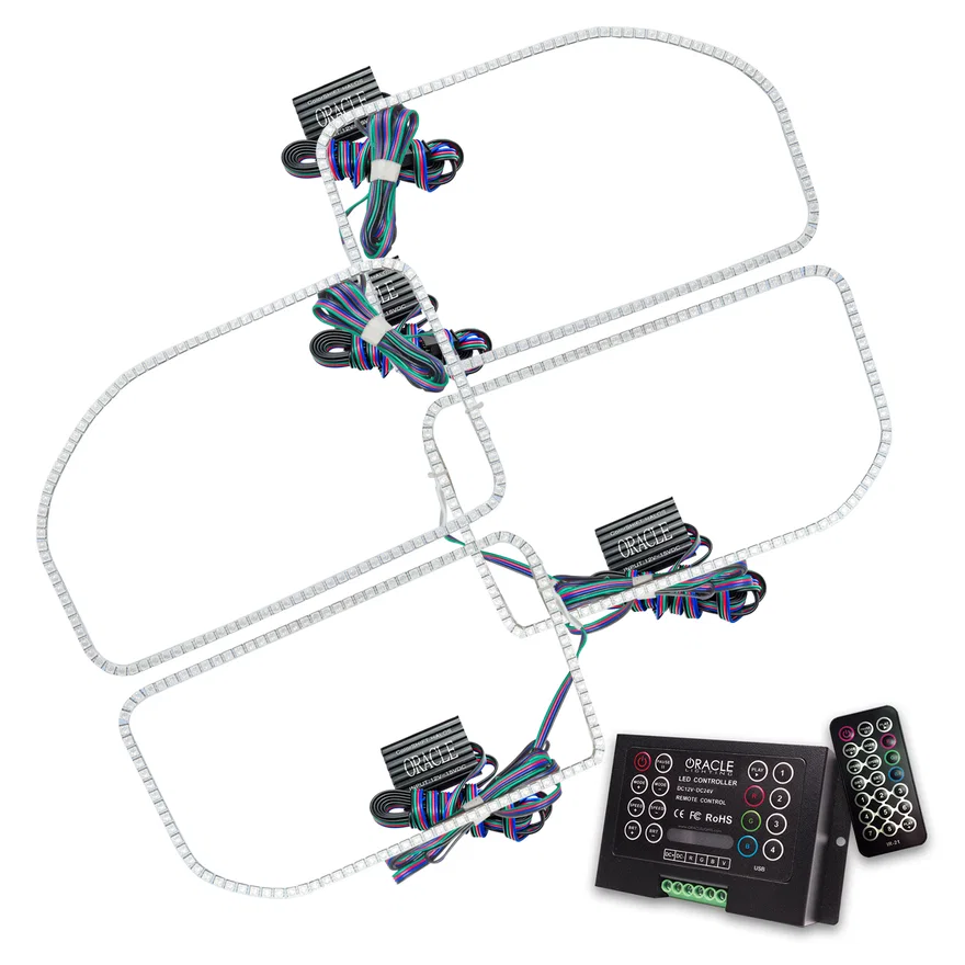 Ford F250/350 2011-2016 ORACLE ColorSHIFT Halo Kit (Square Ring Design)