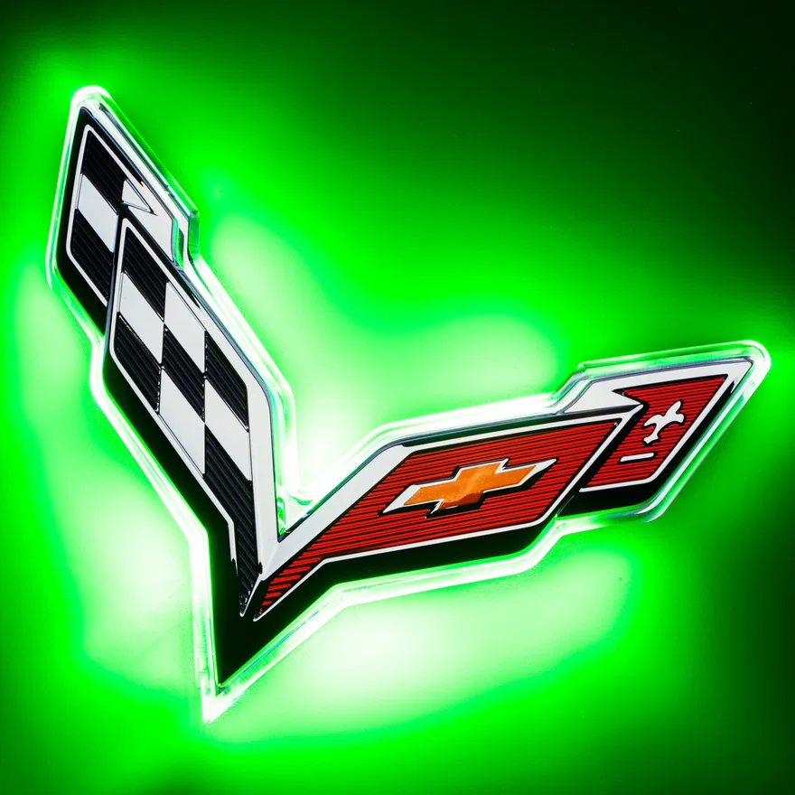 Corvette C7 Rear Illuminated Emblem - Dual Intensity