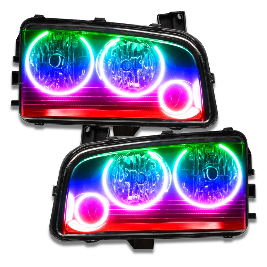 2005-2010 Dodge Charger SMD HL (Non-HID) - Triple Halo
