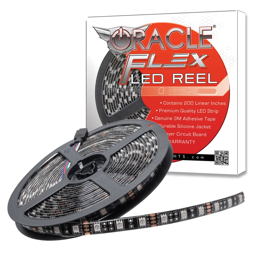 Exterior Black Flex LED Spool - Pink