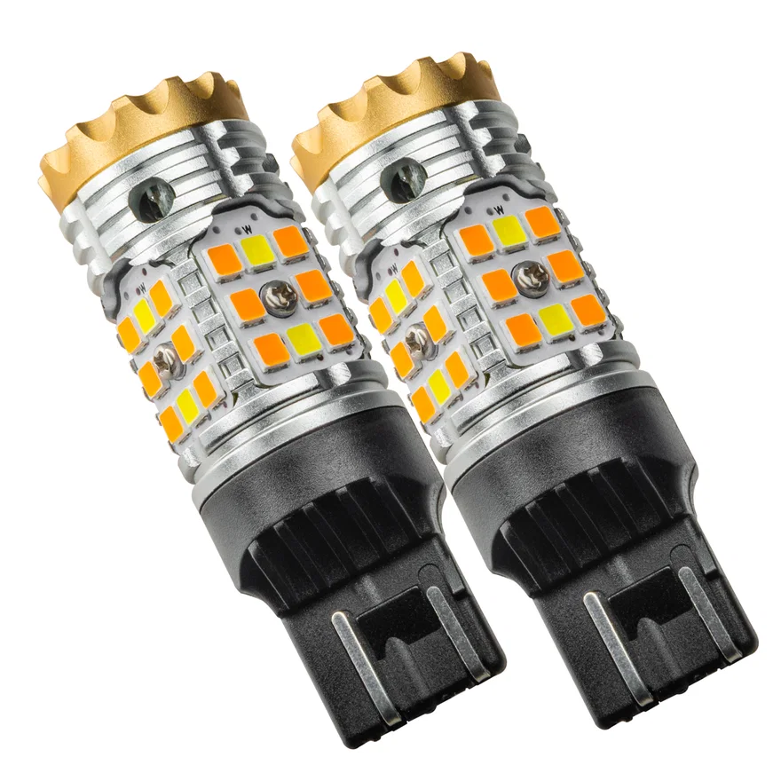 7443-CK LED Switchback High Output Can-Bus LED Bulbs