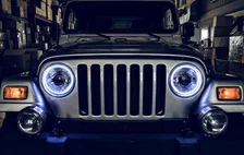Jeep Wrangler TJ 1997-2006 ORACLE LED Waterproof Halo Kit image 2