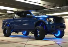 LED Illuminated Wheel Rings - Double LED - Blue image 8