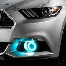 2015-2017 Ford Mustang Dynamic ColorSHIFT RGB+A Projector Fog Halo Kit- Surface Mount image 10