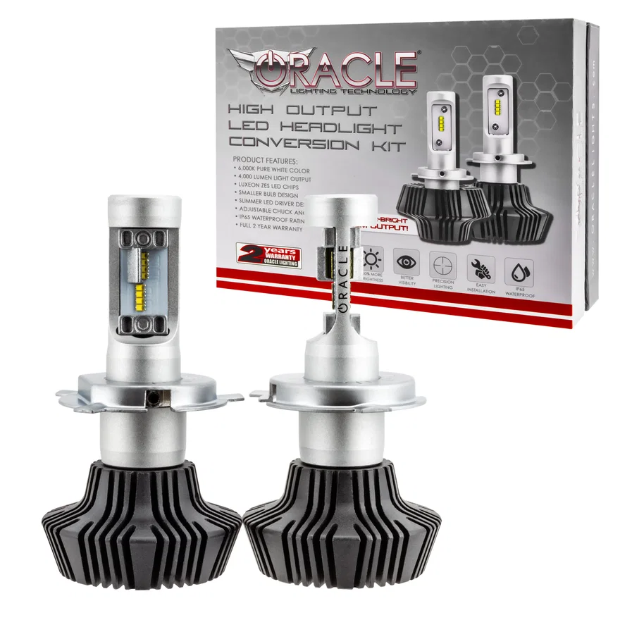 H4 4,000 Lumen LED Headlight Bulbs (Pair)