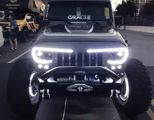 5817-504 Front Center Upper ORACLE Lighting VECTOR Series Full LED Grill- Jeep Wrangler JK image 37